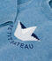 Maglione in misto lana e cotone con barca stampata neonato blu ADRIATIC/ MULTICO