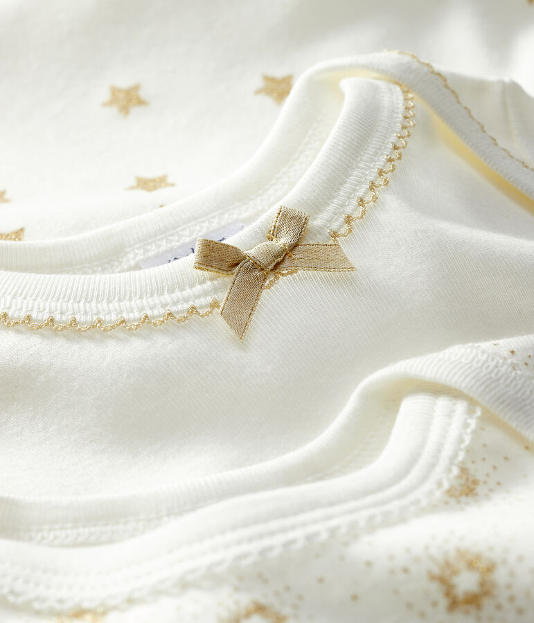 Trio body manica corta beb&egrave; femmina variante 1