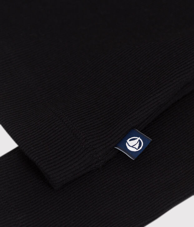 Cardigan in cotone tinta unita donna nero