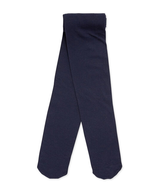 Collant per bambina in microfibra blu SMOKING
