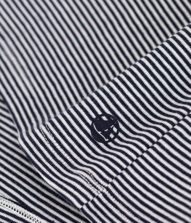 T-shirt dolcevita L'ICONIQUE in cotone Donna blu/bianco