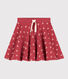 Gonna bambina in cotone stampato