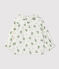 Blusa bebè in garza di cotone biologico a fiori bianco MARSHMALLOW/bianco MULTICO