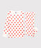 Pigiama bambina/bambino fantasia grafica in cotone biologico bianco MARSHMALLOW/ SPICY