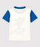T-shirt bambina/bambino a maniche corte bianco/blu
