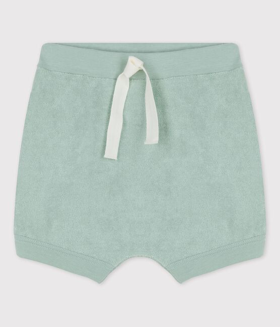 Shorts  bebè in spugna verde HERBIER