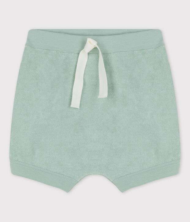 Shorts  beb&egrave; in spugna verde