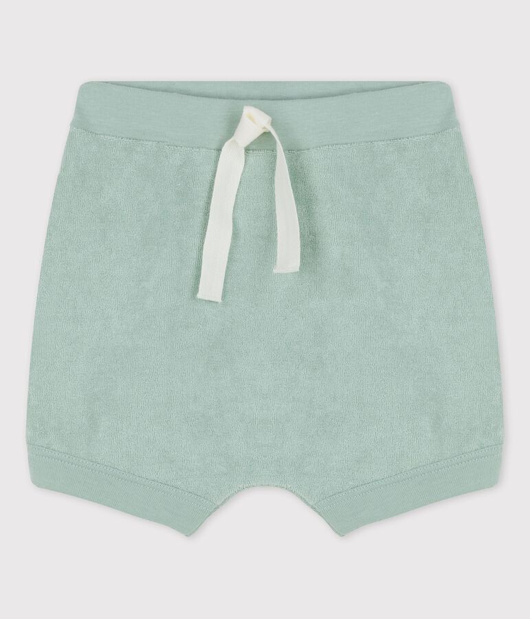 Shorts  beb&egrave; in spugna verde
