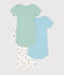 Set di 3 body a maniche corte in cotone con furgoni neonato variante 1