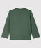 T-shirt a manica lunga in cotone bebè maschio verde VALLEE