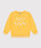 Maglia in tessuto felpato bambina/bambino giallo DAISY