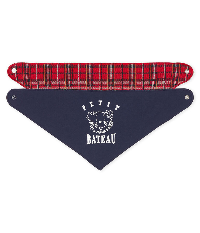 Lotto da 2 bandane-bavaglini beb&egrave; maschio multicolore