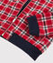 Cardigan a scacchi bambina rosso TERKUIT/bianco MULTICO
