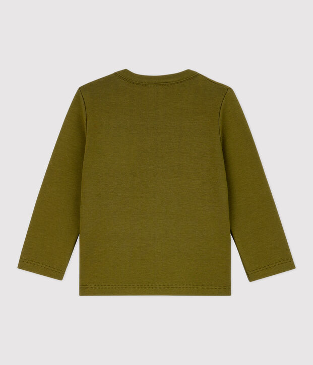 T-shirt in cotone beb&egrave; verde