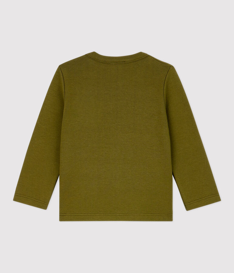 T-shirt in cotone beb&egrave; verde