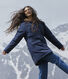 Parka foderato in sherpa per donna