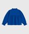 Blusa a maniche lunghe in twill di cotone tinta unita bambina OLYMPIC