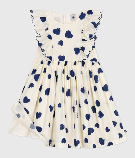 Abito senza maniche in cotone bambina blu MILK/ SOIR
