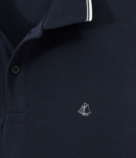 Polo maniche corte uomo blu SMOKING