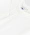 T-shirt a maniche lunghe in cotone tinta unita bambina bianco MARSHMALLOW