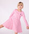 Abito a maniche lunghe in cotone bambina rosa BOUDOIR/ MILK