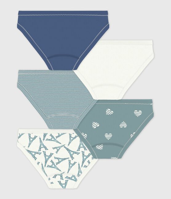 Set di slip in cotone con stampa bambina variante 1