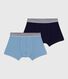 Set di boxer bambino in misto cotone ed elastan tinta unita