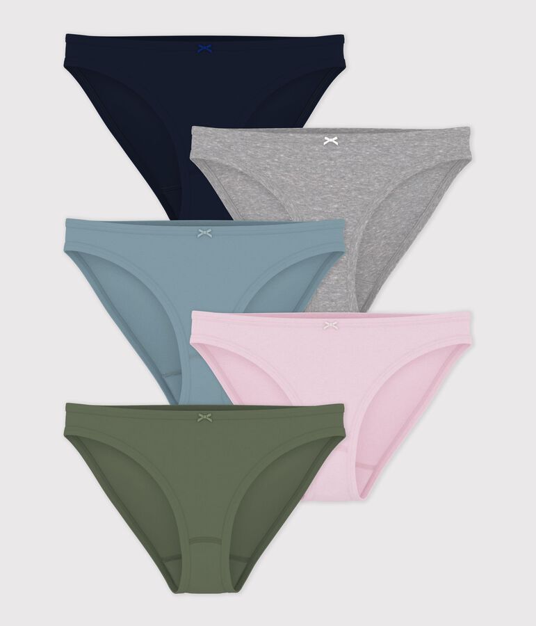 Set di slip in cotone donna multicolore