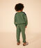 Maglia in tessuto felpato bambino verde CROCO