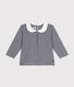 Blusa bebè in cotone con colletto