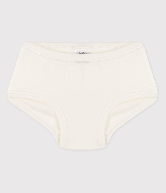 La mutandina in cotone per bambina bianco MARSHMALLOW