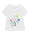 T-shirt a tinta unita bebè femmina bianco MARSHMALLOW/bianco MULTICO