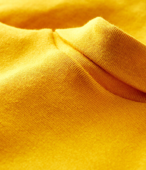Body manica lunga e dolcevita beb&egrave; giallo