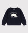 Felpa in molleton bambino blu SMOKING