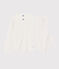 Pigiama cuoricini bambina in cotone bianco MARSHMALLOW/blu MEDIEVAL