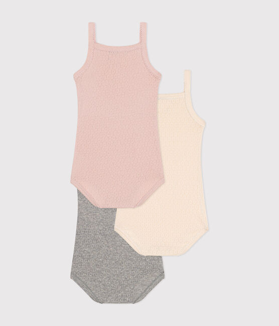 Confezione da 3 body con spalline bebè in cotone variante 1