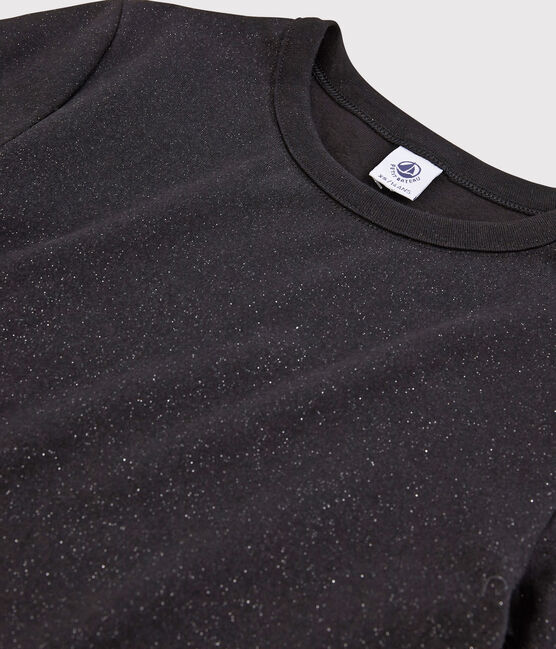 T-shirt iconica scollo rotondo Donna nero NOIR/ ARGENT