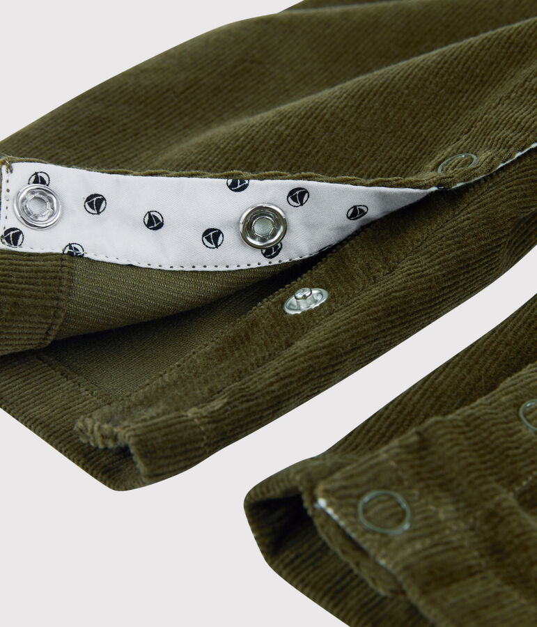 Salopette in velluto beb&egrave;. verde