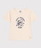 T-shirt a maniche corte in jersey sottile bambino ecru AVALANCHE