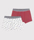 Confezione da 2 boxer ragazzo in cotone ed elastan