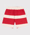 Shorts in cotone a righe bambina rosso AURORA/ AVALANCHE