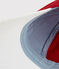 Berretto in pile bambino rosso TERKUIT/bianco MARSHMALLOW