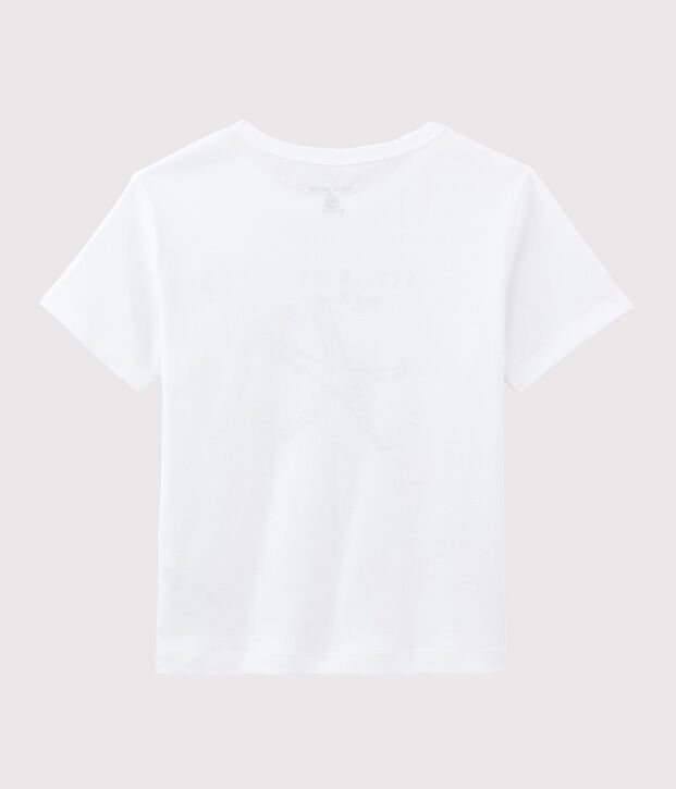 T-shirt Serge Bloch bambino bianco