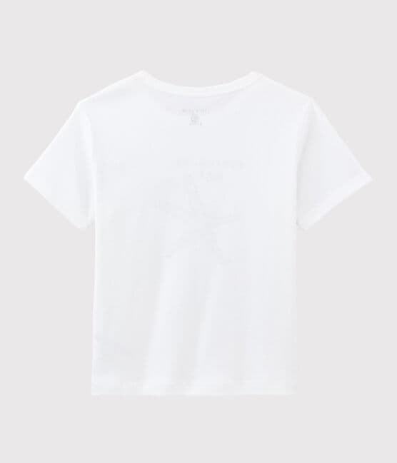 T-shirt Serge Bloch bambino bianco ECUME