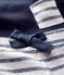 Insieme t-shirt/shorts in cotone lino bebè maschio blu SMOKING/bianco MARSHMALLOW