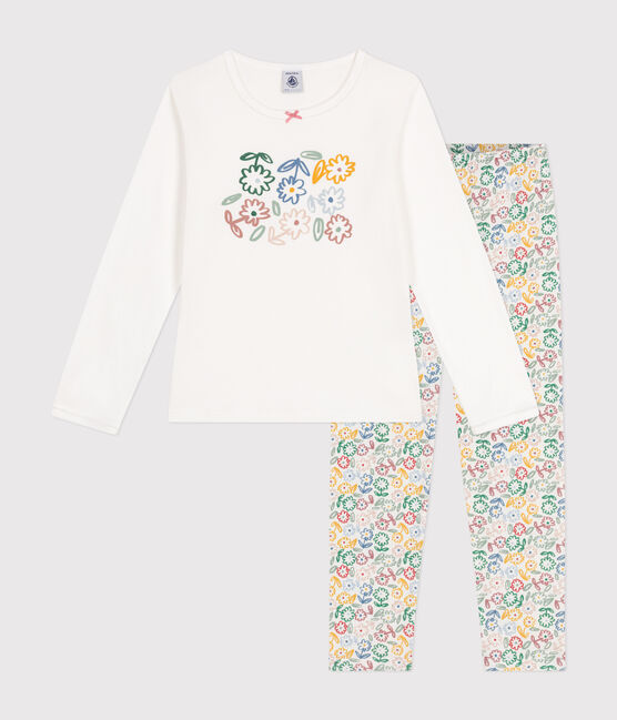 Pigiama bambino in cotone bianco MARSHMALLOW/bianco MULTICO