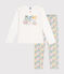 Pigiama bambino in cotone bianco MARSHMALLOW/bianco MULTICO