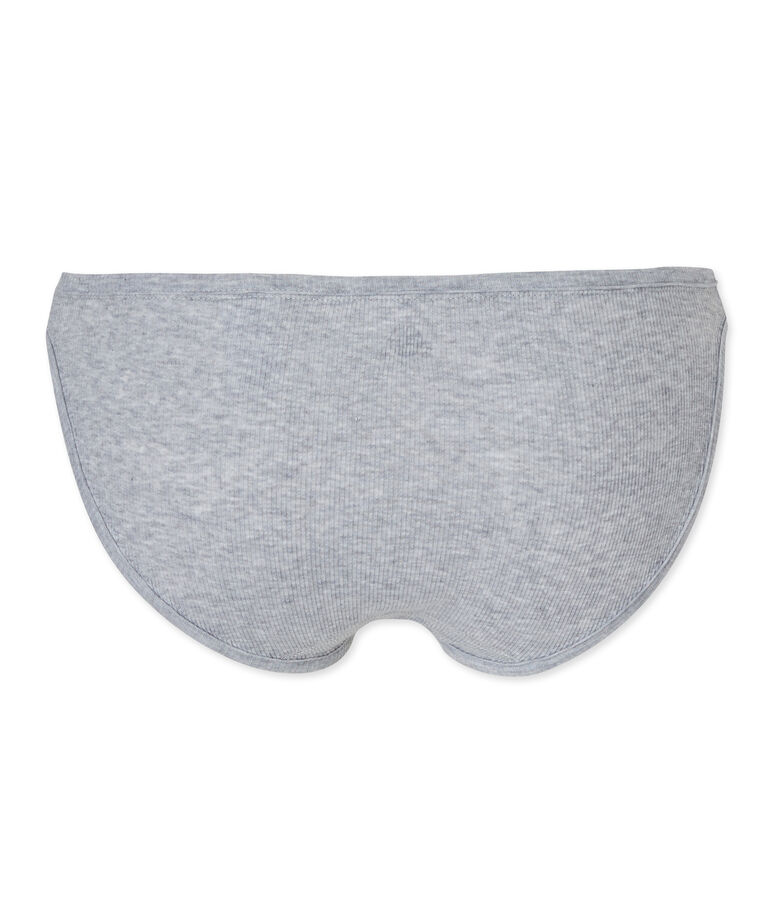 Culotte donna in cotone grigio FUMEE CHINE