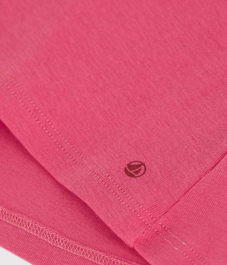 Blusa senza maniche in cotone neonato rosa