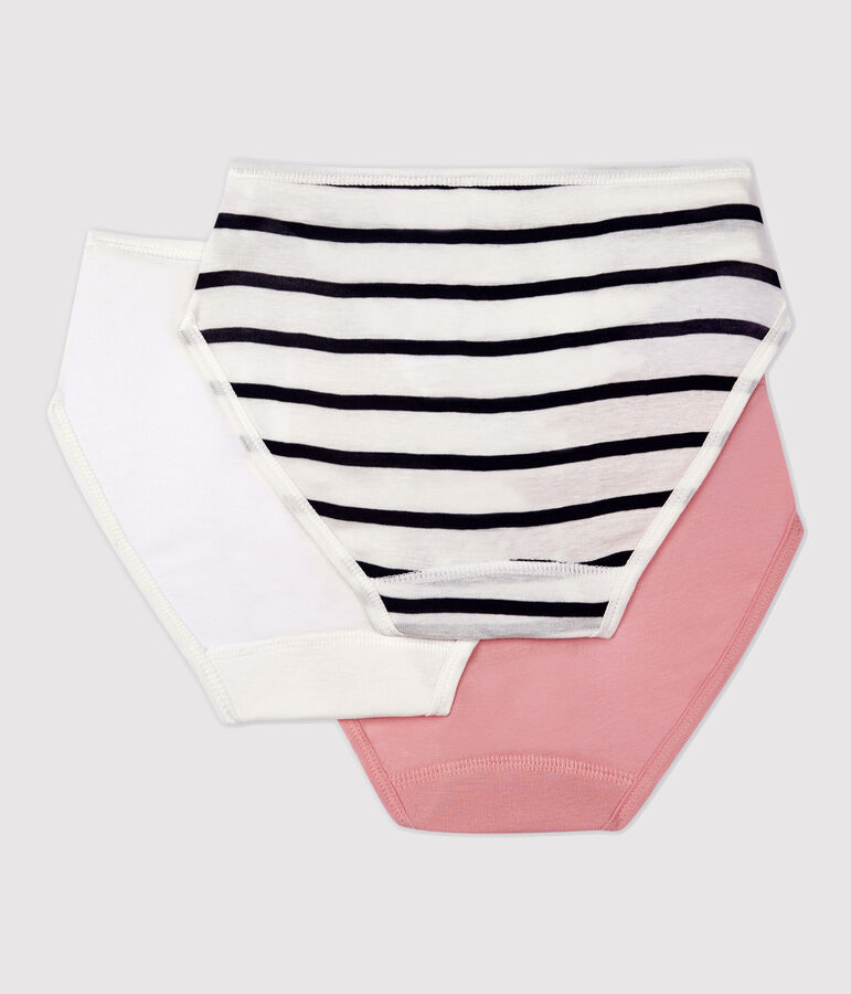 Confezione da 3 slip in cotone leggero Donna multicolore